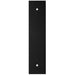 Kitchen Door Pull Handle Backplate - Matt Black 168x40mm - 128mm Centres