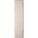 Kitchen Door Pull Handle Backplate - Polished Nickel 168x40mm - 128mm Centres
