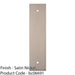 Kitchen Door Pull Handle Backplate - Satin Nickel 168x40mm - 128mm Centres 1