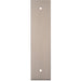 Kitchen Door Pull Handle Backplate - Satin Nickel 168x40mm - 128mm Centres