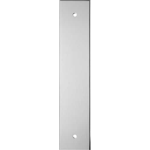 Kitchen Door Pull Handle Backplate - Polished Chrome 200x40mm - 160mm Centres