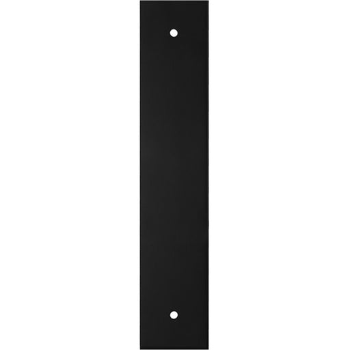 Kitchen Door Pull Handle Backplate - Matt Black 200x40mm - 160mm Centres