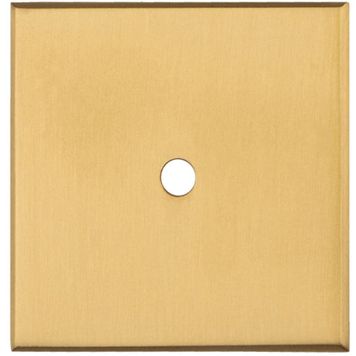 Cabinet Door Knob Backplate - 40mm x 40mm Satin Brass Cupboard Handle Plate