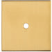 Cabinet Door Knob Backplate - 40mm x 40mm Satin Brass Cupboard Handle Plate