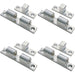 4 PACK Double Ball Roller Cupboard Catch 70 x 13.5mm 56.5mm Fixing Satin Chrome