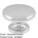 Ring Domed Cupboard Door Knob 32mm Diameter Polished Chrome Cabinet Handle 1