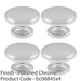 4 PACK Ring Domed Cupboard Door Knob 32mm Polished Chrome Cabinet Handle 1