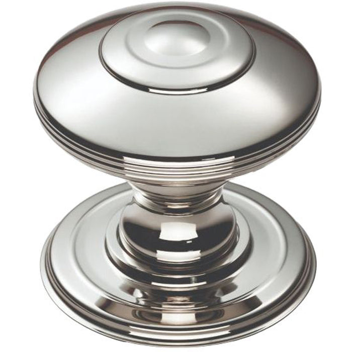 Ring Cabinet Door Knob Rose - 32mm Polished Nickel - Round Cupboard Pull Handle