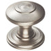 Ring Cabinet Door Knob Rose - 32mm Satin Nickel - Round Cupboard Pull Handle