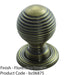 Reeded Ball Door Knob - 28mm Florentine Bronze Lined Cupboard Pull Handle & Rose 1