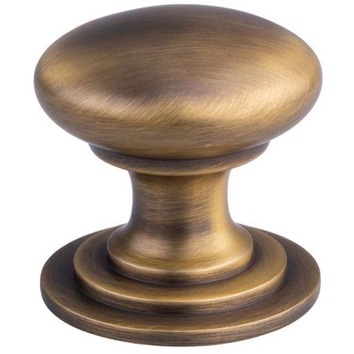 Victorian Tiered Door Knob - 25mm Antique Brass Cabinet Pull Handle Round Rose