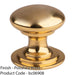 Victorian Tiered Door Knob - 50mm Polished Brass Cabinet Pull Handle Round Rose 1