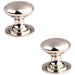 2 PACK Victorian Tiered Door Knob 50mm Polished Nickel Pull Handle Round Rose