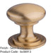Victorian Tiered Door Knob - 50mm Satin Brass Cabinet Pull Handle Round Rose 1