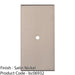 Cabinet Door Knob Backplate - 76mm x 40mm Satin Nickel Cupboard Handle Plate 1