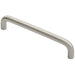 D Shape Cabinet Pull Handle 10mm - 160mm Fixing Centres Satin Stainless Steel