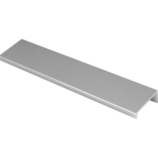 Square Edge Finger Pull Handle - Polished Chrome 200mm - Slim Cupboard Drawer