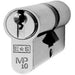 70mm EURO Double Cylinder Lock - 10 Pin Satin Chrome Keyed Alike Door Barrel