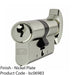 80mm EURO Cylinder Lock & Thumb Turn - 5 Pin Polished Nickel Front Door Barrel 1
