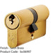 70mm EURO Double Cylinder Lock - 5 Pin Satin Brass Fire Rated Door Key Barrel 1