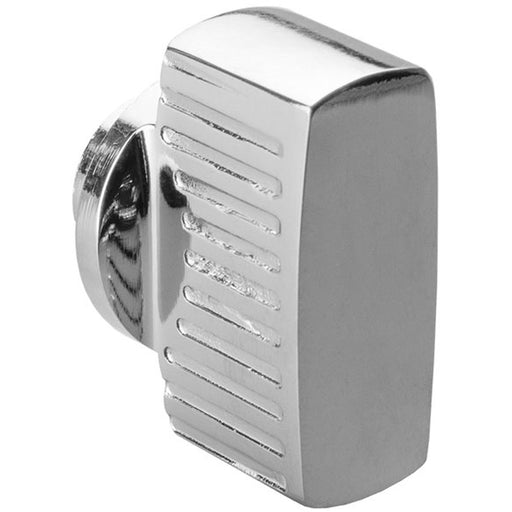 Polished Chrome Large Cylinder Thumbturn Adapter & Lined Grips - Twist Turn
