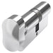 Chrome EURO Profile 6 Pin Cylinder & Thumbturn 45/45mm - Front Door Barrell Lock