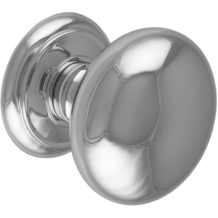 100mm Large Centre Door Knob Polished Chrome Outdoor External Front Door Handle