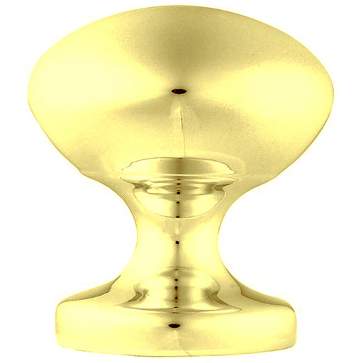 57mm Traditional Centre Front Door Knob Victorian Polished Brass Outdoor Handle