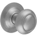 86mm Traditional Centre Front Door Mushroom Knob - Satin Chrome Outdoor Handle