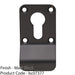 EURO Profile Cylinder Latch Pull Handle 78mm x 44mm Matt Black Door Finger 1