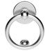 Ring Door Knocker Strike Plate Included 115mm Fixing Centres Satin Chrome