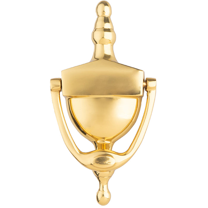 Victorian Urn Front Door Knocker - 152mm Height - Polished Brass Traditional