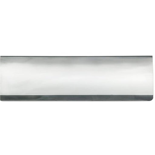 Curved Letterbox Cover Interior Letter Tidy Flap 355 x 127mm Polished Chrome