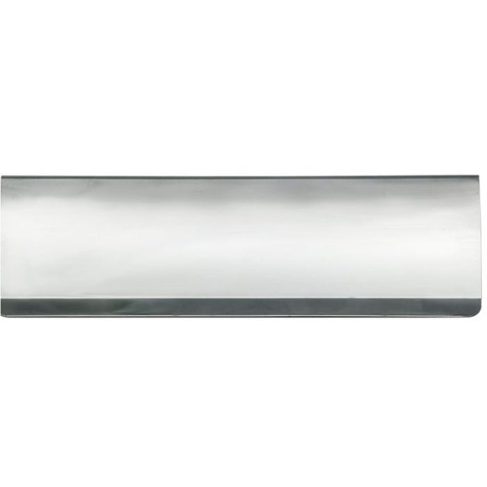 Curved Letterbox Cover Interior Letter Tidy Flap 355 x 127mm Polished Chrome