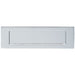 Inward Opening Letter Plate - 306mm x 104mm Polished Chrome Plain Door Letterbox