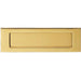 Inward Opening Letter Plate - 282mm x 80mm PVD Plain Door Letterbox