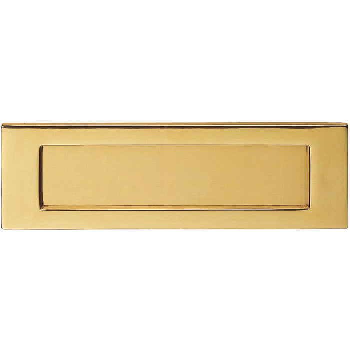 Inward Opening Letter Plate - 257mm x 81mm PVD Plain Door Letterbox