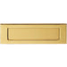 Inward Opening Letter Plate - 257mm x 81mm PVD Plain Door Letterbox