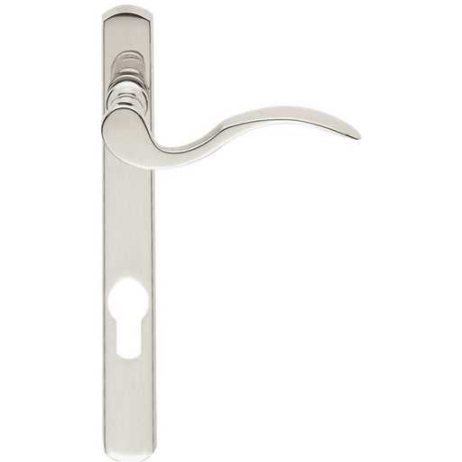 Multi-Point Locking Door Handle - EURO PROFILE - Slim Chrome RIGHT HAND