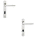 2 PACK Multi-Point Locking Door Handle 92mm EURO PROFILE Slim Lever Satin Steel