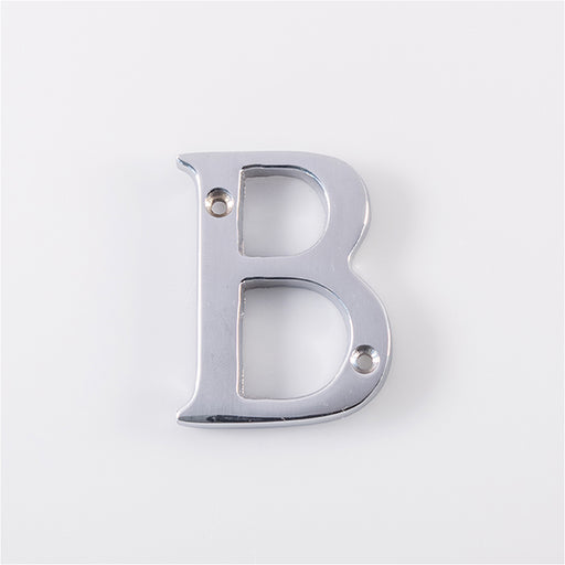 Polished Brass Door Letter B - 53mm Height 4mm Depth House Letter Plaque Sign