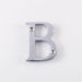 Satin Chrome Door Letter B - 53mm Height 4mm Depth House Letter Plaque Sign