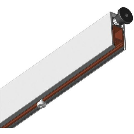 730mm Mortice Drop Down Door Seal 37dB - Satin Aluminium Smoke Noise Barrier