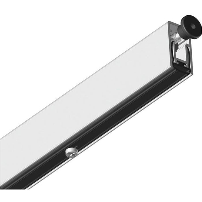 830mm Mortice Drop Down Door Seal 51dB - Satin Aluminium Smoke Noise Barrier