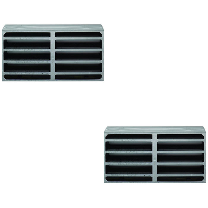 2 PACK Intumescent Air Transfer Vent Grill 42mm Depth 300x150mm Circulation Door