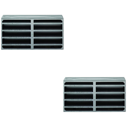 2 PACK Intumescent Air Transfer Vent Grill 42mm Depth 300x300mm Circulation Door