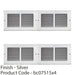 4 PACK 270x160mm Silver Louvre Grill Plate Cover For 225x112mm Air Transfer Vent 1