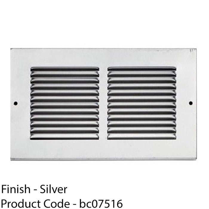 270x270mm Silver Louvre Grill Face Plate Cover For 225x225mm Air Transfer Vent 1