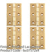 4x PAIR Double Bronze Washered Butt Hinge 102 x 67 x 2.5mm Polished Brass Door 1