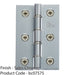 PAIR Double Steel Washered Butt Hinge - 76 x 50mm Satin Chrome Door Fixing 1